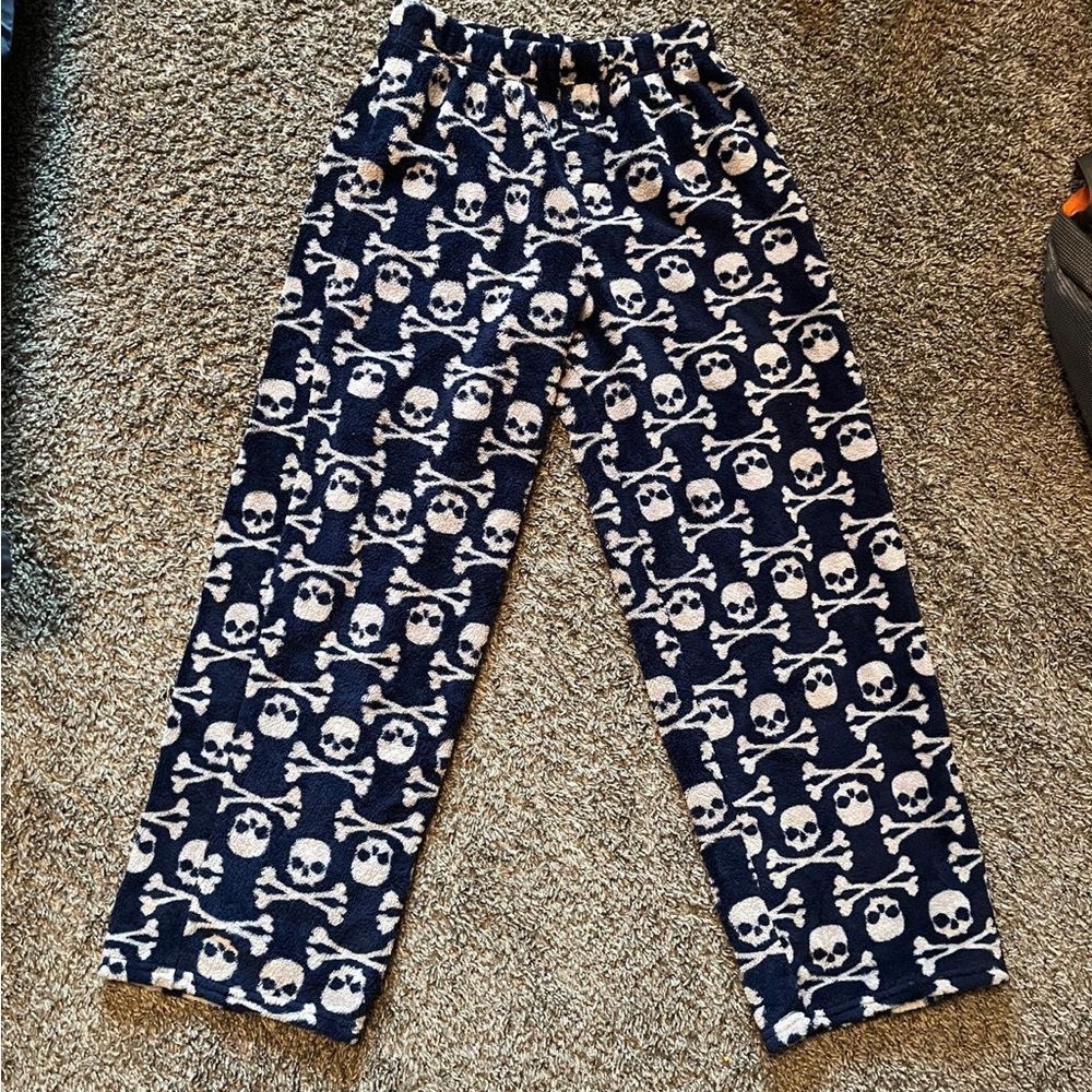 Cherokee Kids Pajama Bottoms - Navy Skull Print